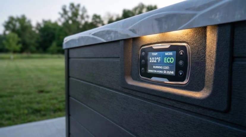 Hot tub running cost calculator for Hamilton Ontario Hydro rates