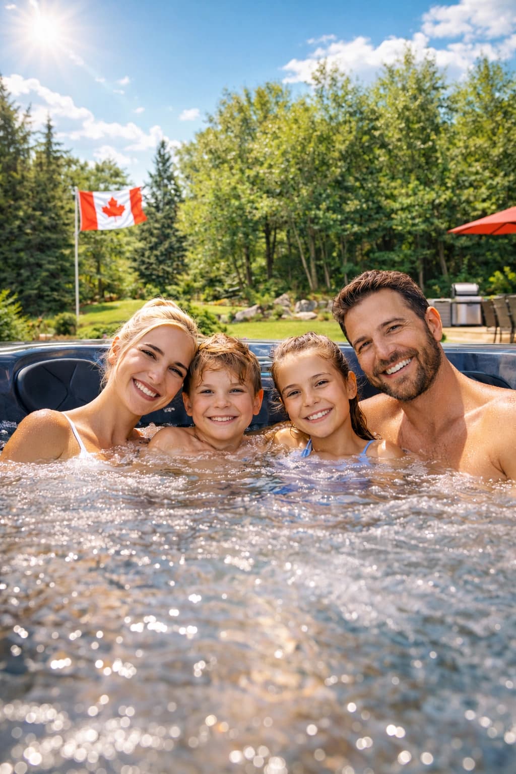 Luxury hot tub experience