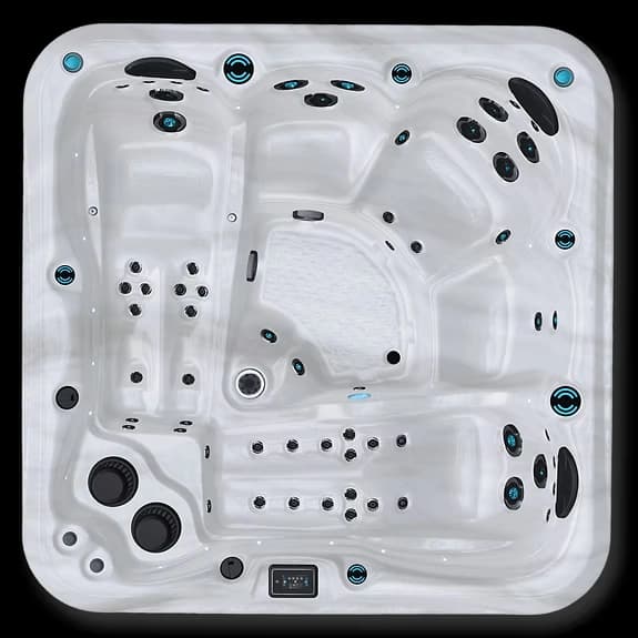 M520 Classic Maple Spas - overhead view
