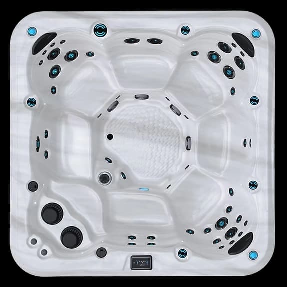 M820 Maple Spas - overhead view