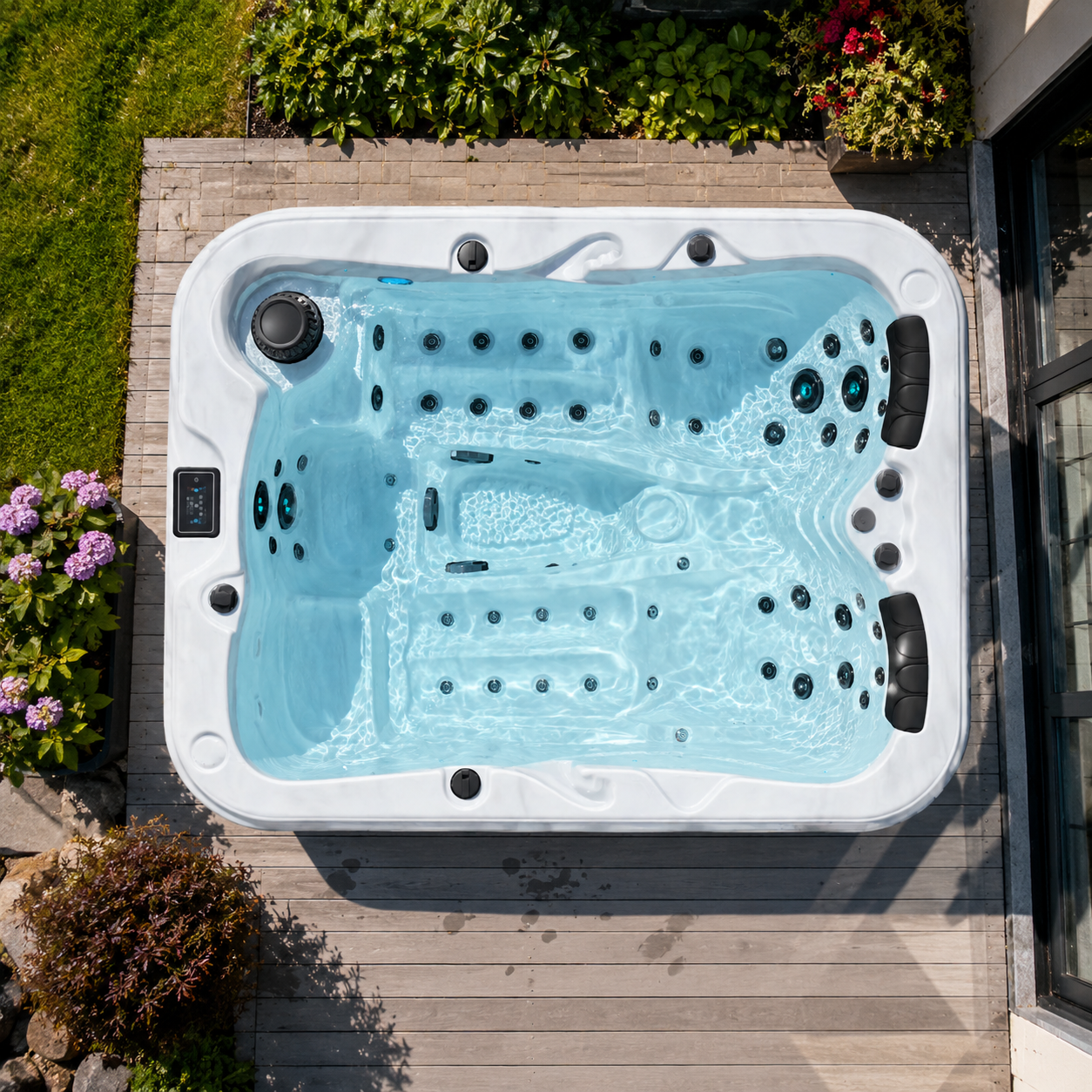 O354 Be Well Canada hot tub - overhead view