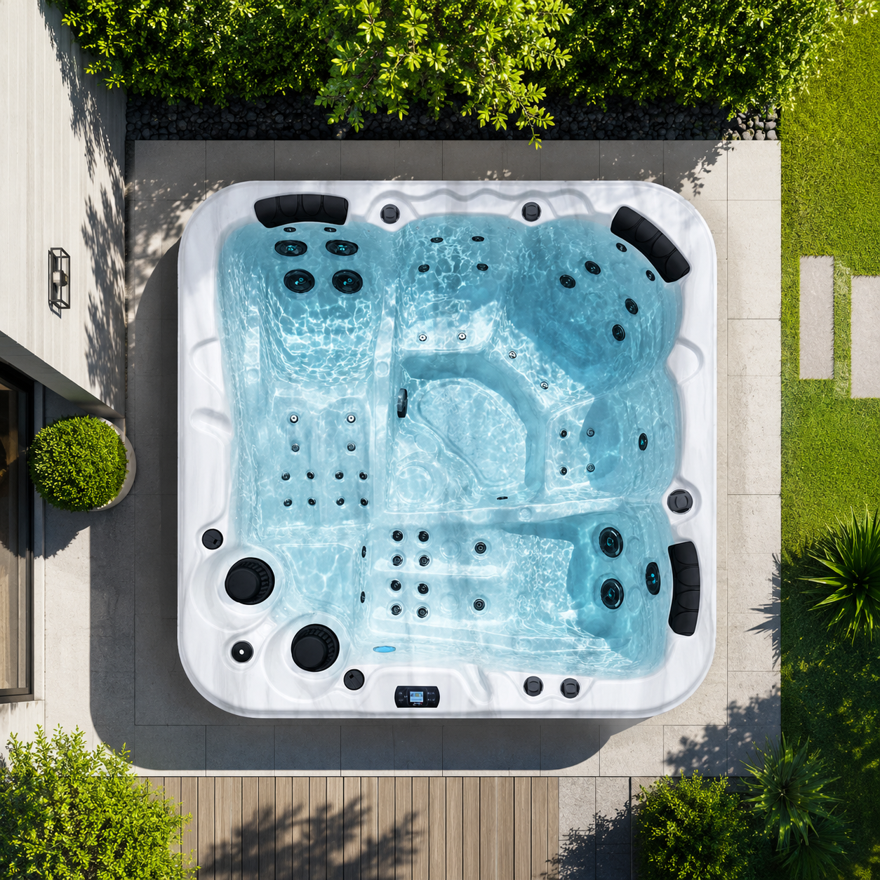 O552C Be Well Canada hot tub - overhead view
