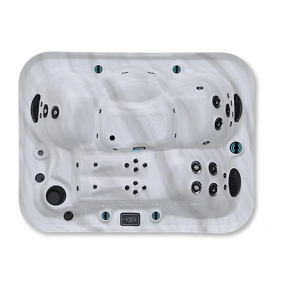 M320 Maple Spas hot tub - overhead view