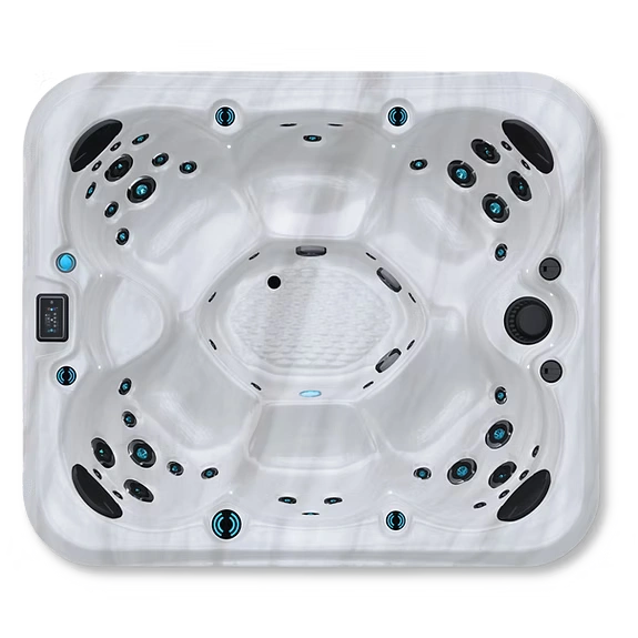 M420 Maple Spas hot tub - overhead view