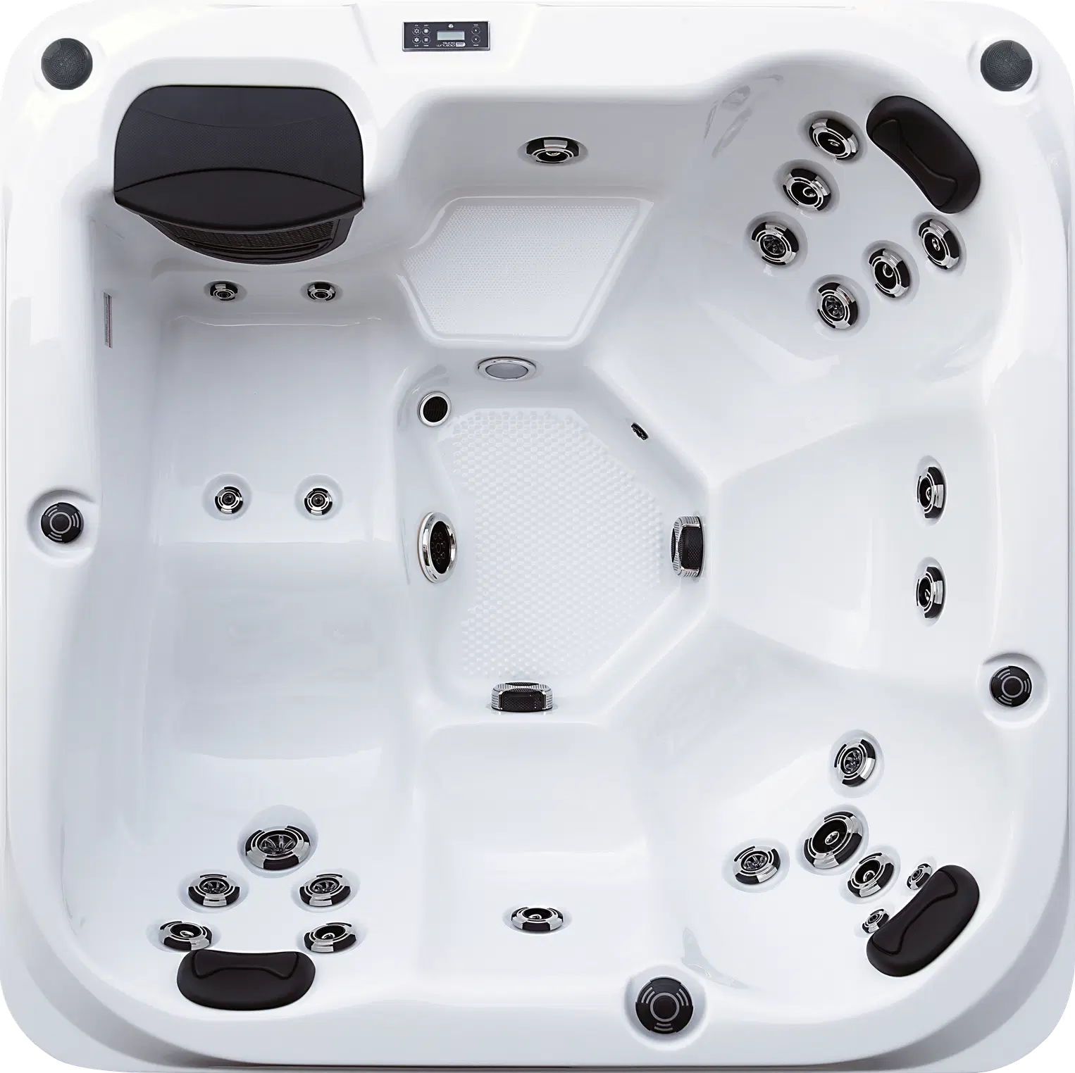 Reims Platinum Spas hot tub - overhead view
