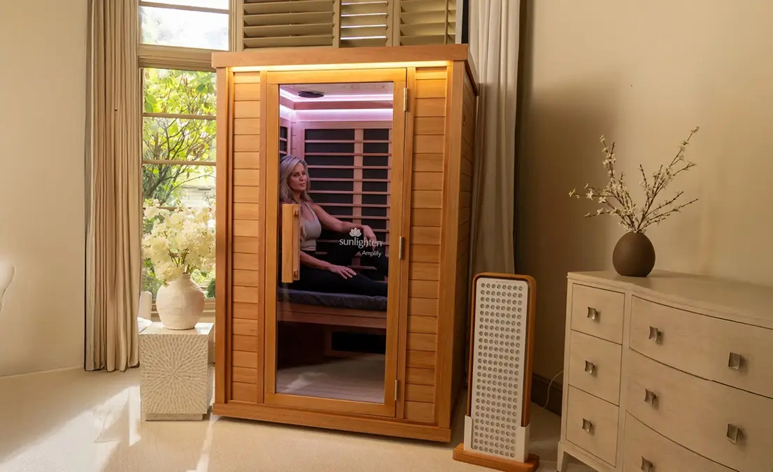 Sunlighten infrared sauna installation