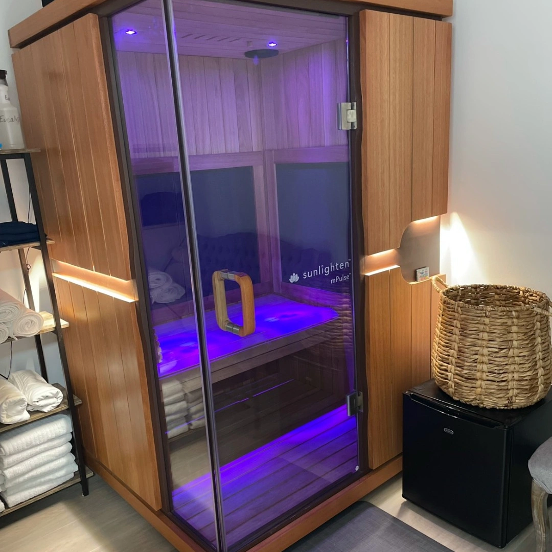 Sunlighten infrared sauna interior