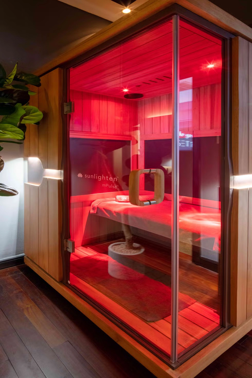 Sunlighten infrared sauna with red light therapy